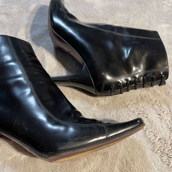 Via spiga structured square toe leather boots - Picture 4 of 10